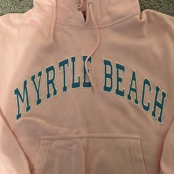 vintage Myrtle Beach pink sweatshirt hoodie size small - Picture 2 of 4